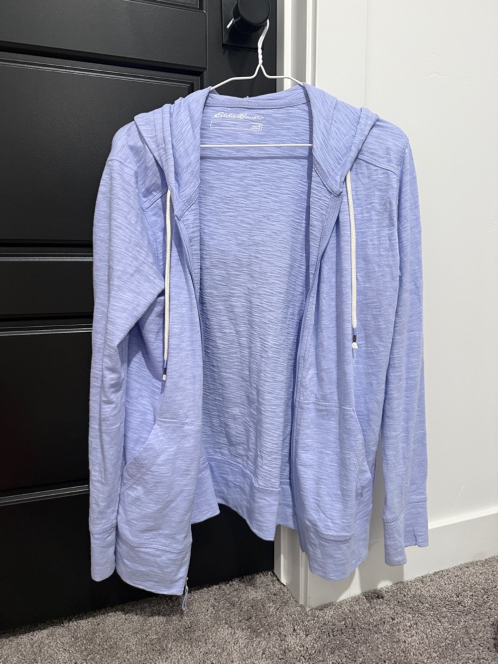 Eddie Bauer Light Lavender Hooded Zip-Up